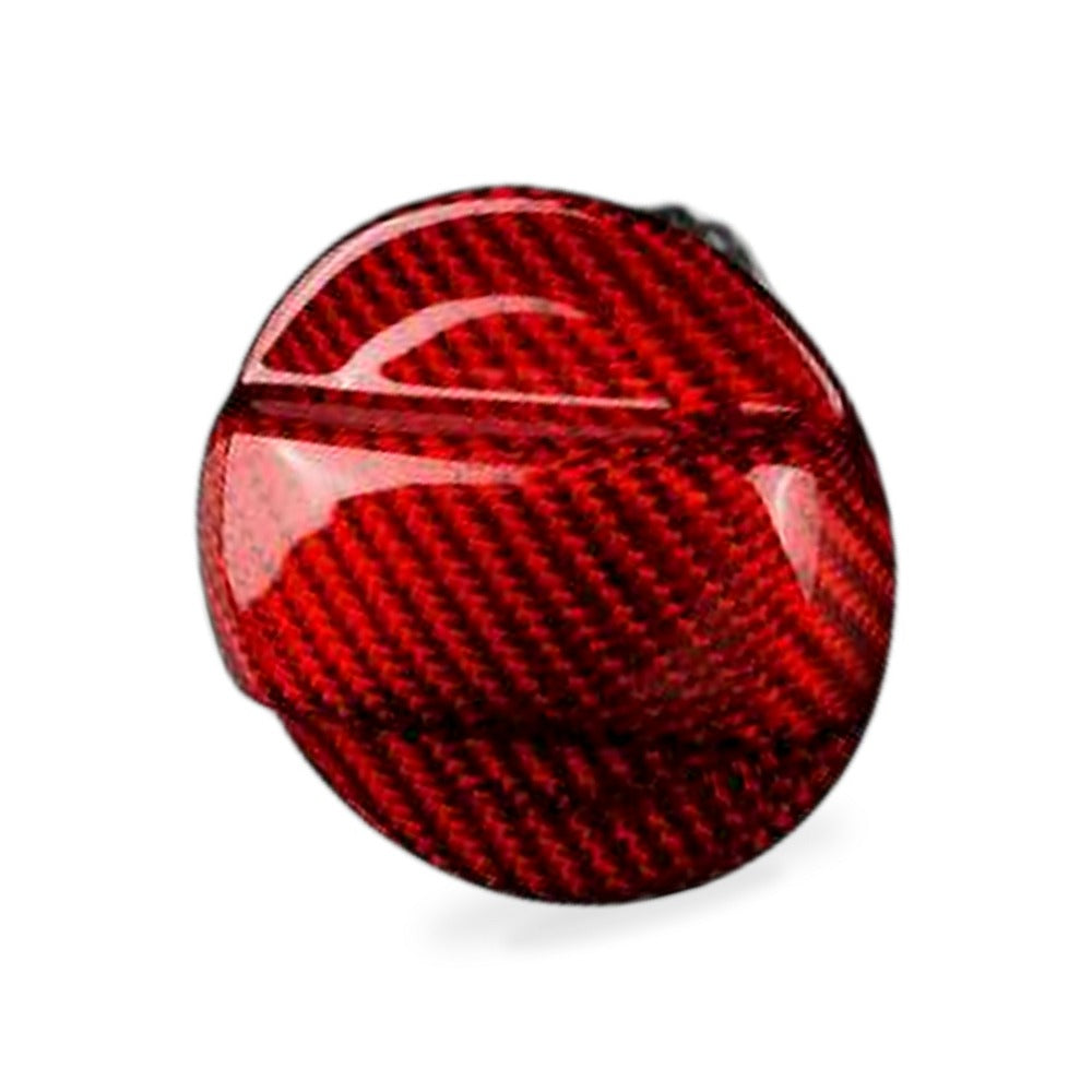 RED Fuel Gas Tank Cap Cover Carbon Fiber For Audi A1 A3 A4 A5 A6 A7 A8 Quattro - BD2