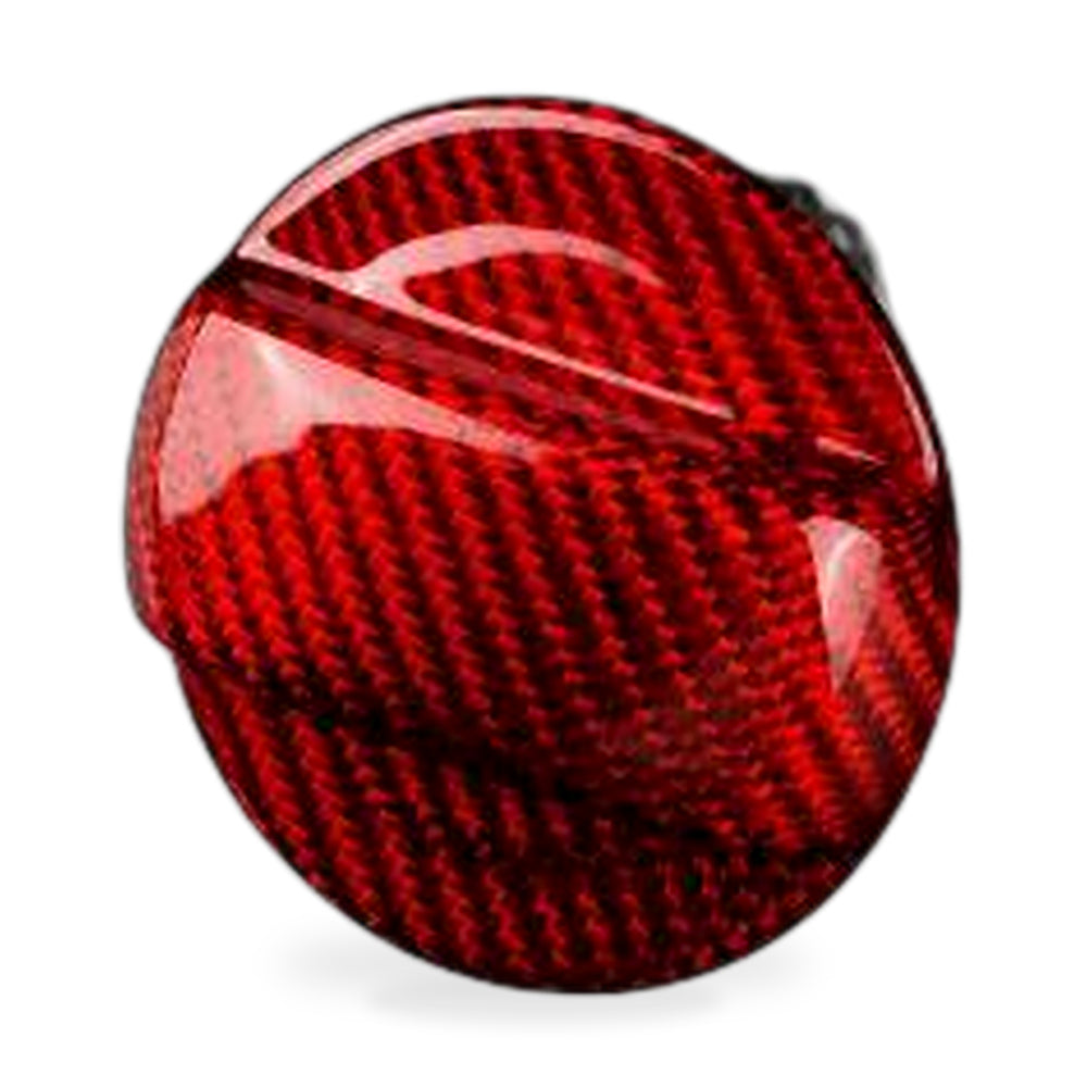 RED Fuel Gas Tank Cap Cover Carbon Fiber For Audi A1 A3 A4 A5 A6 A7 A8 Quattro - ZT2