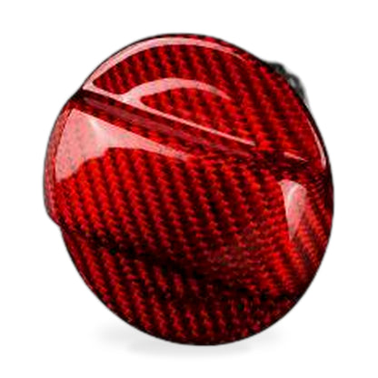 RED Fuel Gas Tank Cap Cover Carbon Fiber For Audi A1 A3 A4 A5 A6 A7 A8 Quattro - ZT2