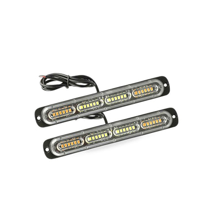2x 48LED Amber Recovery Strobe Flashing Grille Lightbar Lamp Suitable for Truck