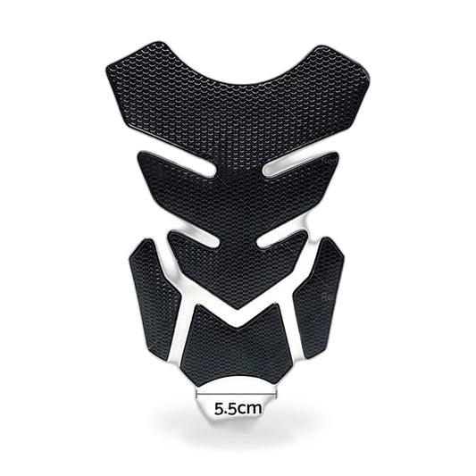 Wide Pure Black Motorcycle Gas Tank Pad Protector Decal Suitable for Motorbike