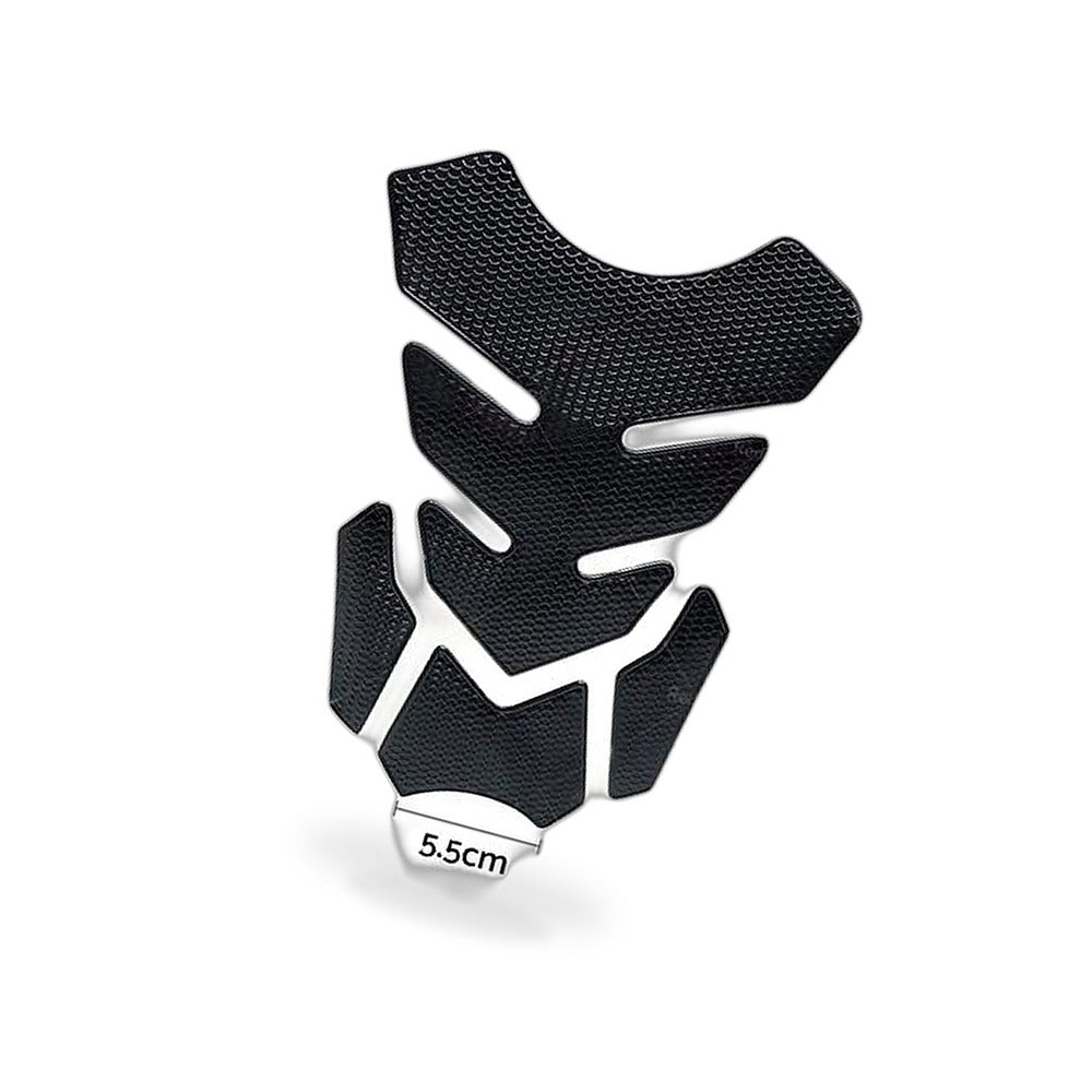 Wide Pure Black Motorcycle Gas Tank Pad Protector Decal Suitable for Motorbike