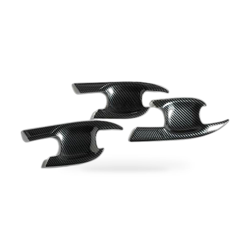 Carbon Fiber Door Handle Bowl Strip Covers Suitable for Toyota Kluger