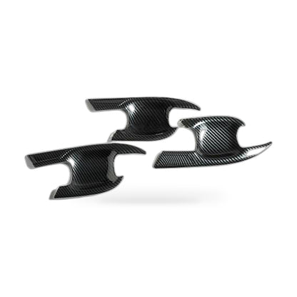 Carbon Fiber Door Handle Bowl Strip Covers Suitable for Toyota Kluger