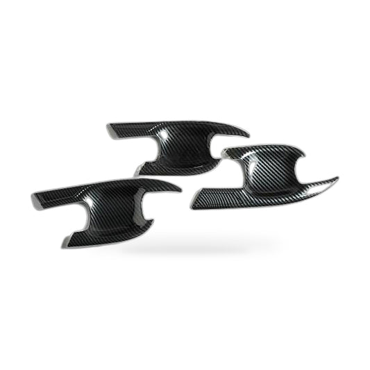 Carbon Fiber Door Handle Bowl Strip Covers Suitable for Toyota Kluger