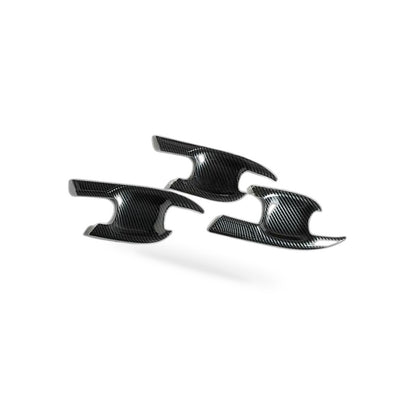 Carbon Fiber Door Handle Bowl Strip Covers Suitable for Toyota Kluger