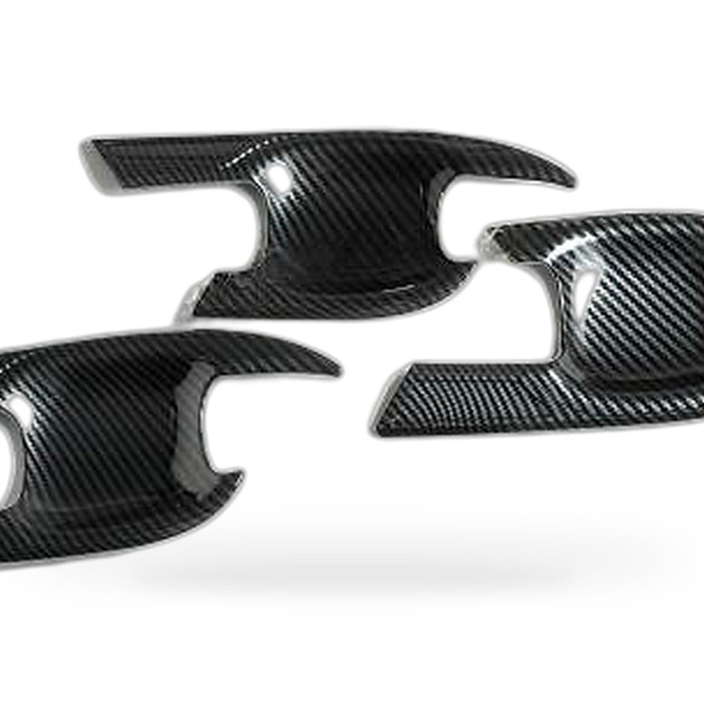 Carbon Fiber Door Handle Bowl Strip Covers Suitable for Toyota Kluger