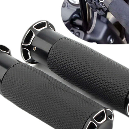 1-inch Pair Black Hand Grip Handle Bar Suitable for Harley-Davidson VRSC