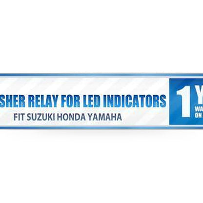 2-Pin LED Turn Signal Flasher Relay Suitable for Honda Motorcycles