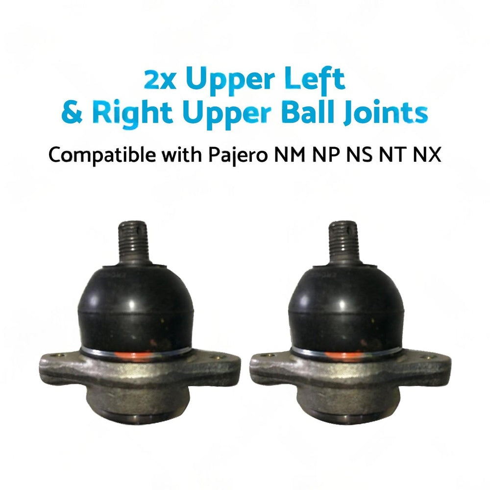 4x Front Lower Upper Ball Joints Suitable for Mitsubishi Pajero NM 3.5L