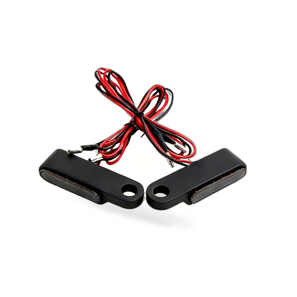 2X Black Motorcycle LED Mini Turn Signal Blinker Light Suitable for Harley David