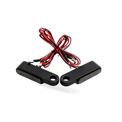 2X Black Motorcycle LED Mini Turn Signal Blinker Light Suitable for Harley David
