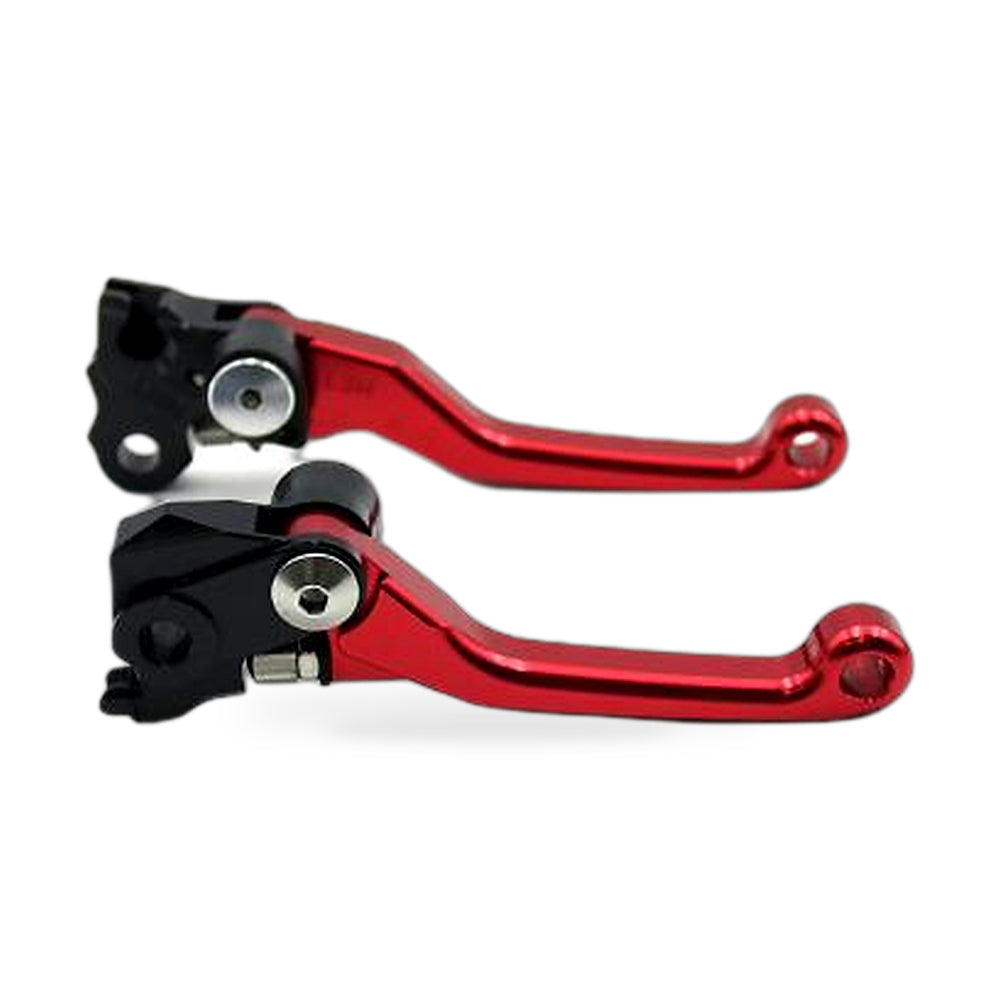 Pair Pivot Brake Clutch Lever Red Suitable for Honda CRF250R 2007-2012
