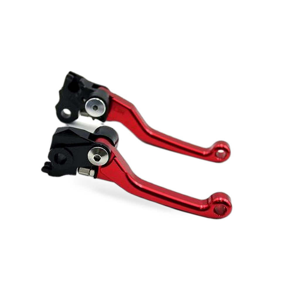 Pair Pivot Brake Clutch Lever Red Suitable for Honda CRF250R 2007-2012