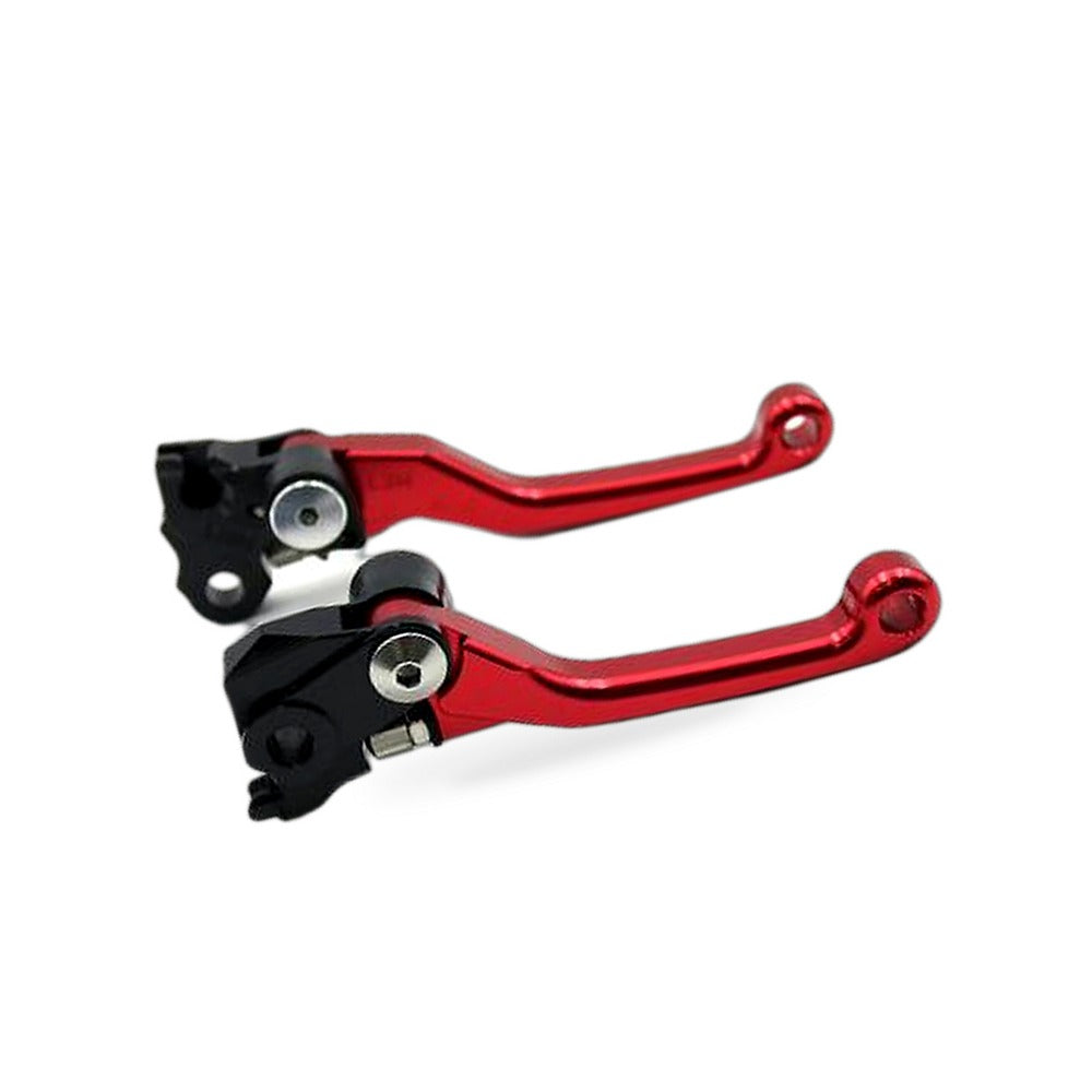 Pair Pivot Brake Clutch Lever Red Suitable for Honda CRF250R 2007-2012