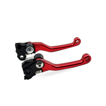 Pair Pivot Brake Clutch Lever Red Suitable for Honda CRF250R 2007-2012