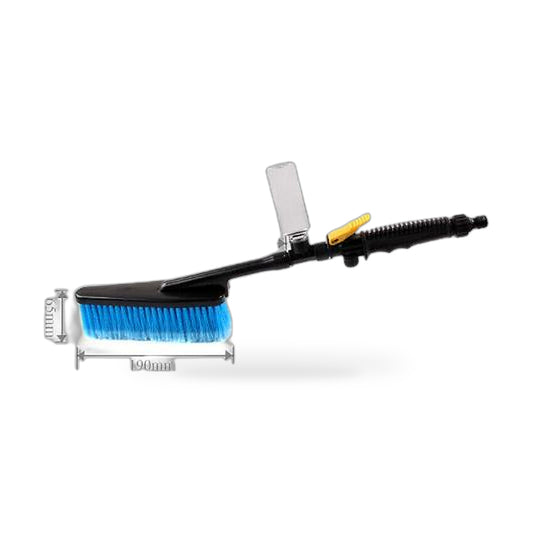 Long Handle Car Wash Brush With Flow Switch & Foam Bottle Suitable for Vehicle