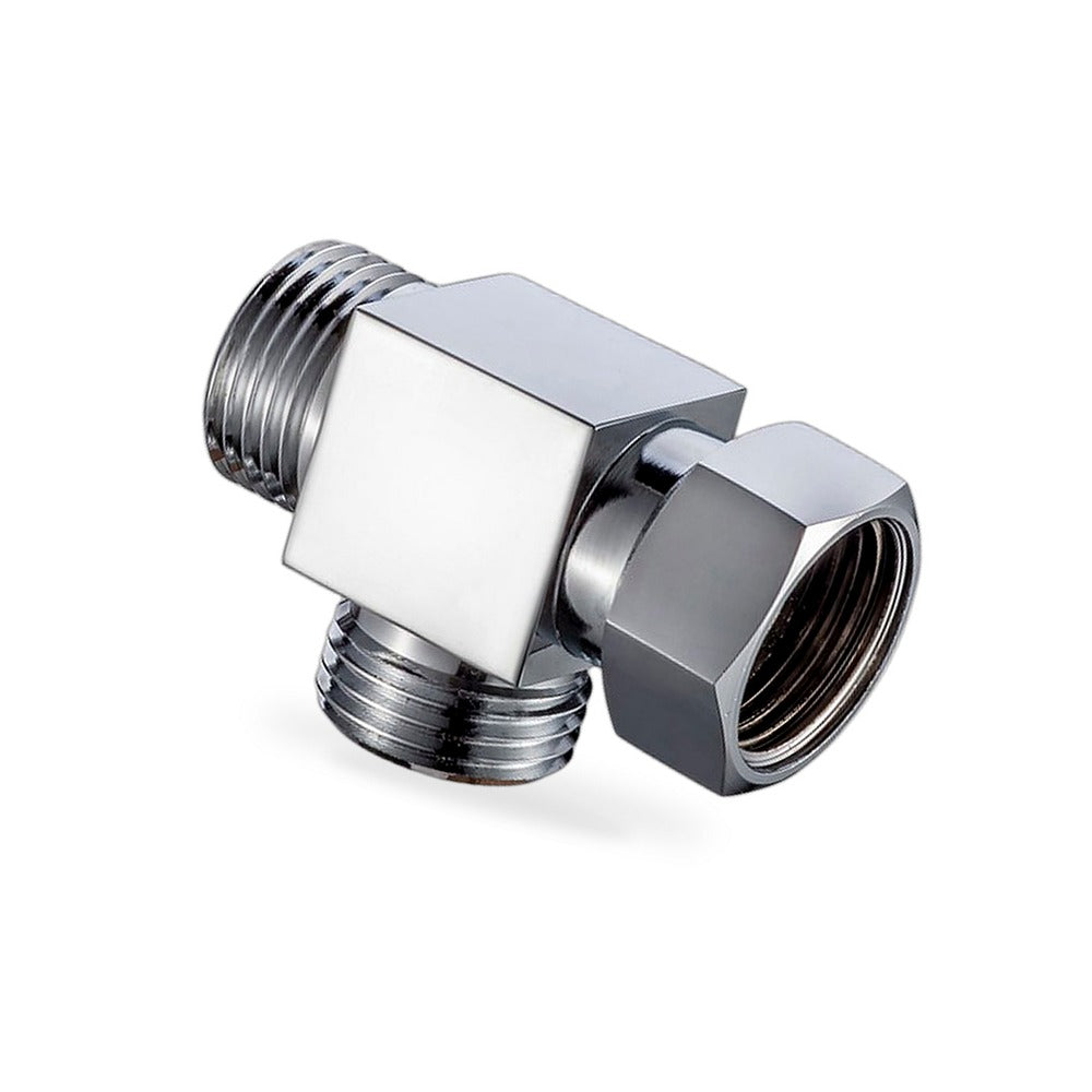 T Connector Toilet Bidet G1/2 3 Way Brass Chrome Diverter T Adapter AU