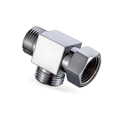 T Connector Toilet Bidet G1/2 3 Way Brass Chrome Diverter T Adapter AU