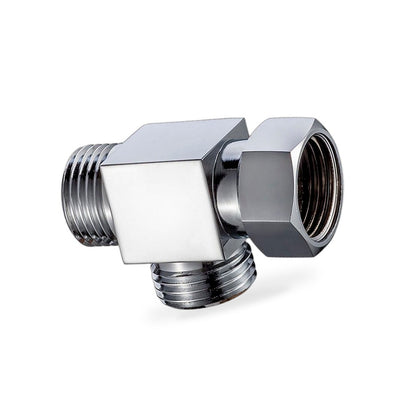 T Connector Toilet Bidet G1/2 3 Way Brass Chrome Diverter T Adapter AU