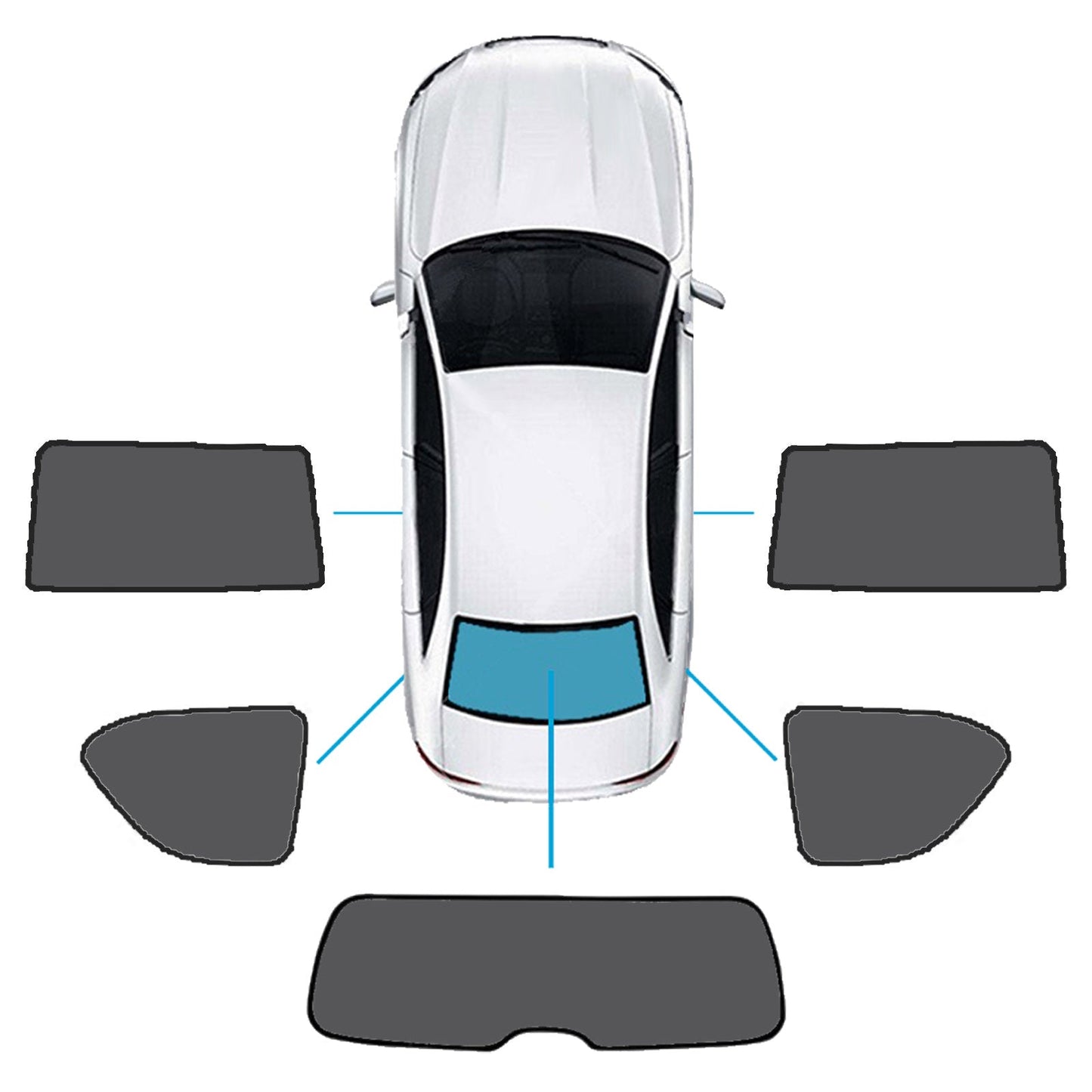 Car Window Magnetic Sun Shade Suitable For Nissan Patrol Y62 Series 2012-2024