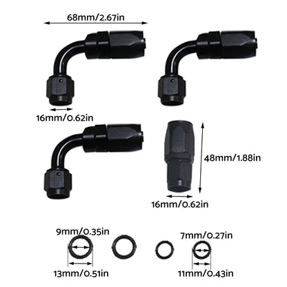 Power Steering Pump Hose Kit Suitable for LS LS1 LS3 Swap Pressure Return Line.