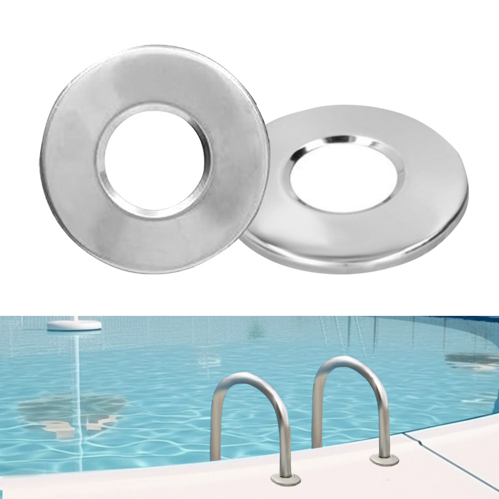 Ladder Accessories 2Pcs Stainless Steel Bumpers Escutcheon Handrail Pool Covers.