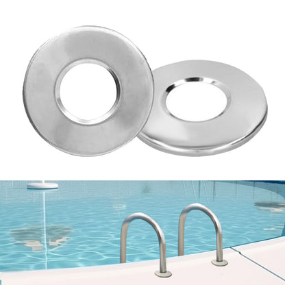 Ladder Accessories 2Pcs Stainless Steel Bumpers Escutcheon Handrail Pool Covers.