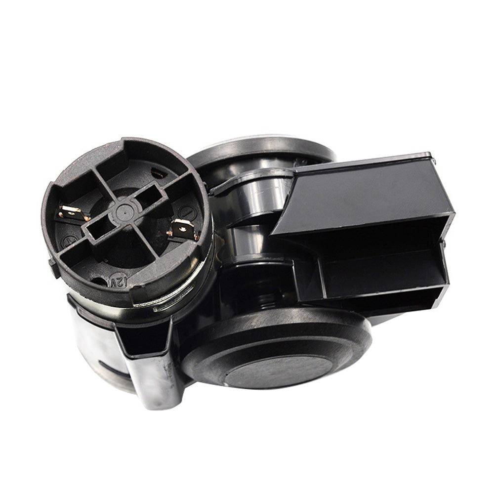 1x Nautilus Compact Motorcycle Air Horn Black 139dB 12V Loud.