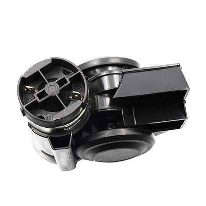 1x Nautilus Compact Motorcycle Air Horn Black 139dB 12V Loud.