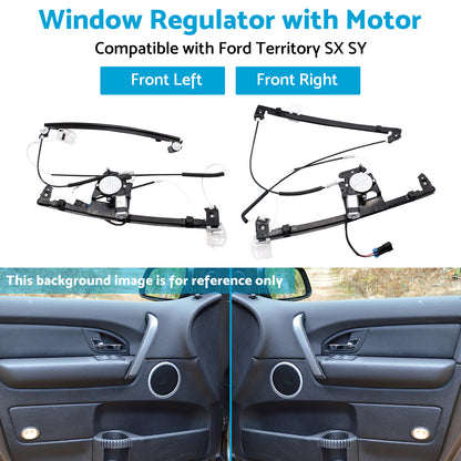Front Left & Right Window Regulator with Motor Suitable For Ford Territory SX SY SZ 2004-2017