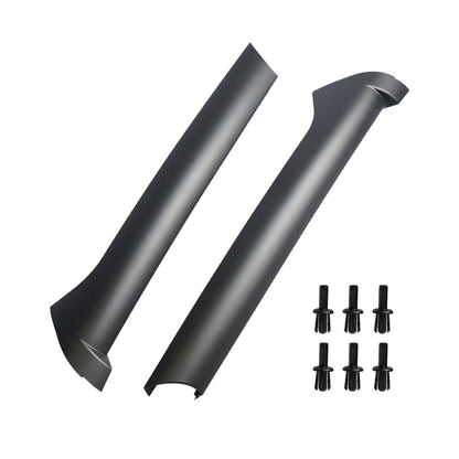 Pair Windscreen Pillar Moldings with Rivets Suitable for Land Rover Discovery 2