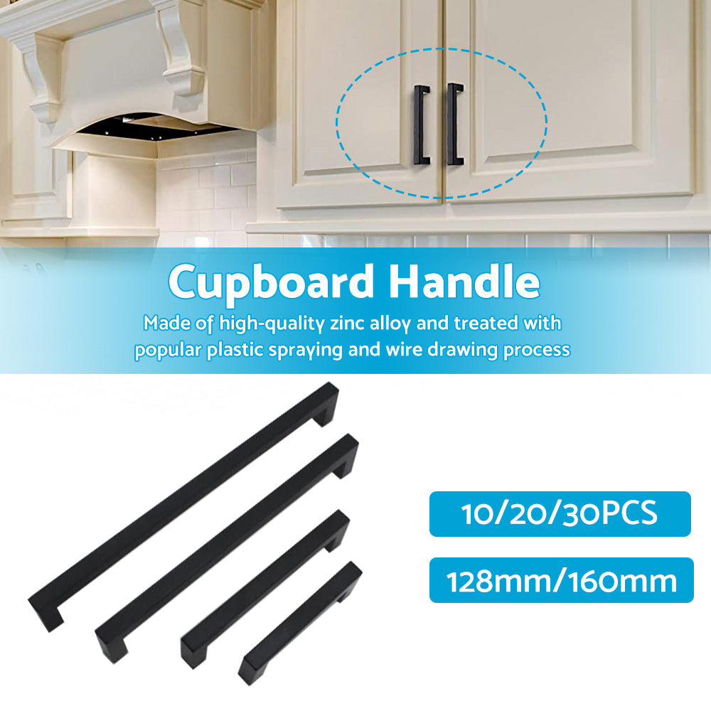 Square Kitchen Cabinet Handles Pulls Stainless Steel Door Knobs Drawer Handles.