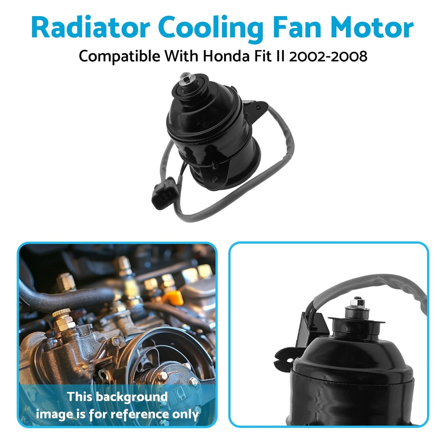 Radiator Cooling Fan Motor Suitable For Honda Suitable for II 2002-2008 19030-PWA-J51