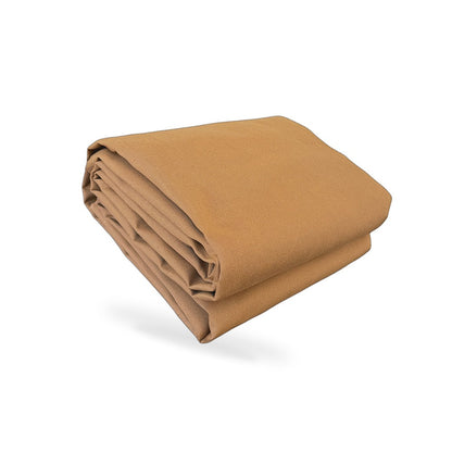 400cmx500cm Heavy Duty Dark Tan Canvas Tarp Waterproof UV Resistant - BD3