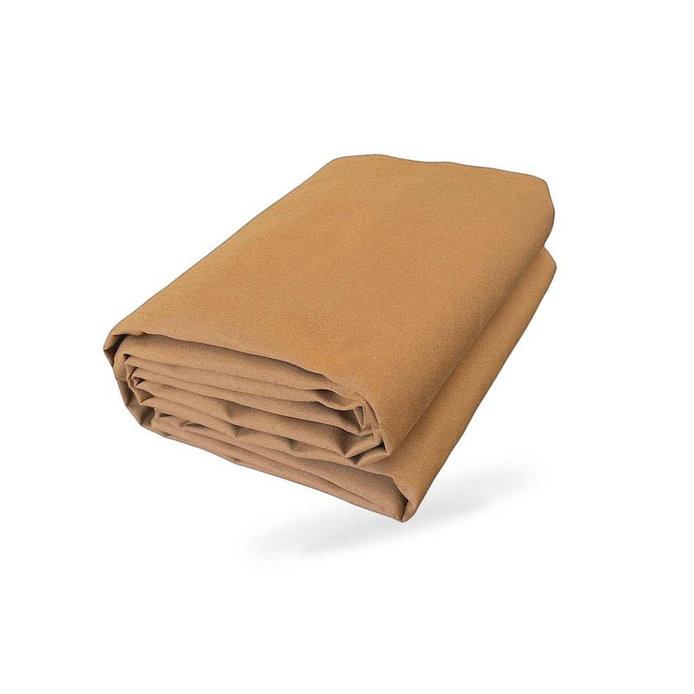 400cmx500cm Heavy Duty Dark Tan Canvas Tarp Waterproof UV Resistant - BD4