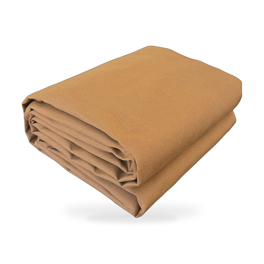400cmx500cm Heavy Duty Dark Tan Canvas Tarp Waterproof UV Resistant - ZT3