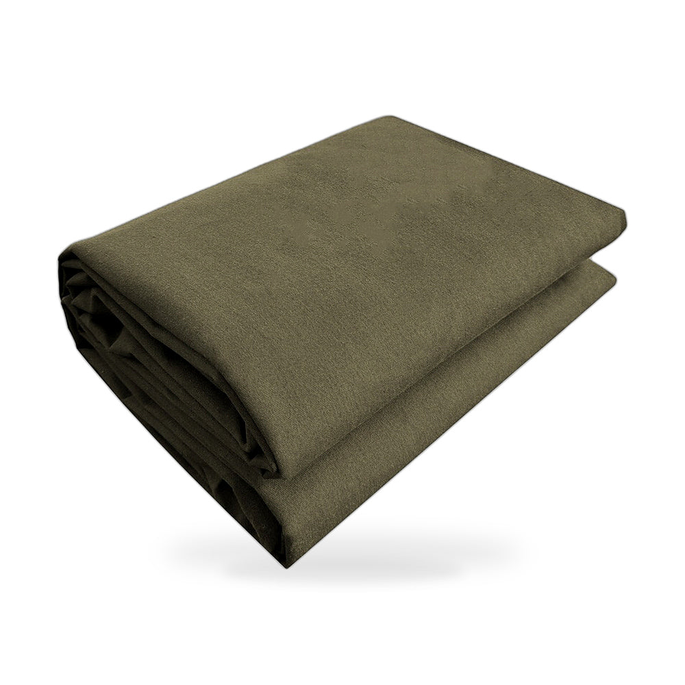 300cmx400cm Heavy Duty Olive Drab Canvas Tarp Tarpaulin Waterproof UV Resistant - ZT3