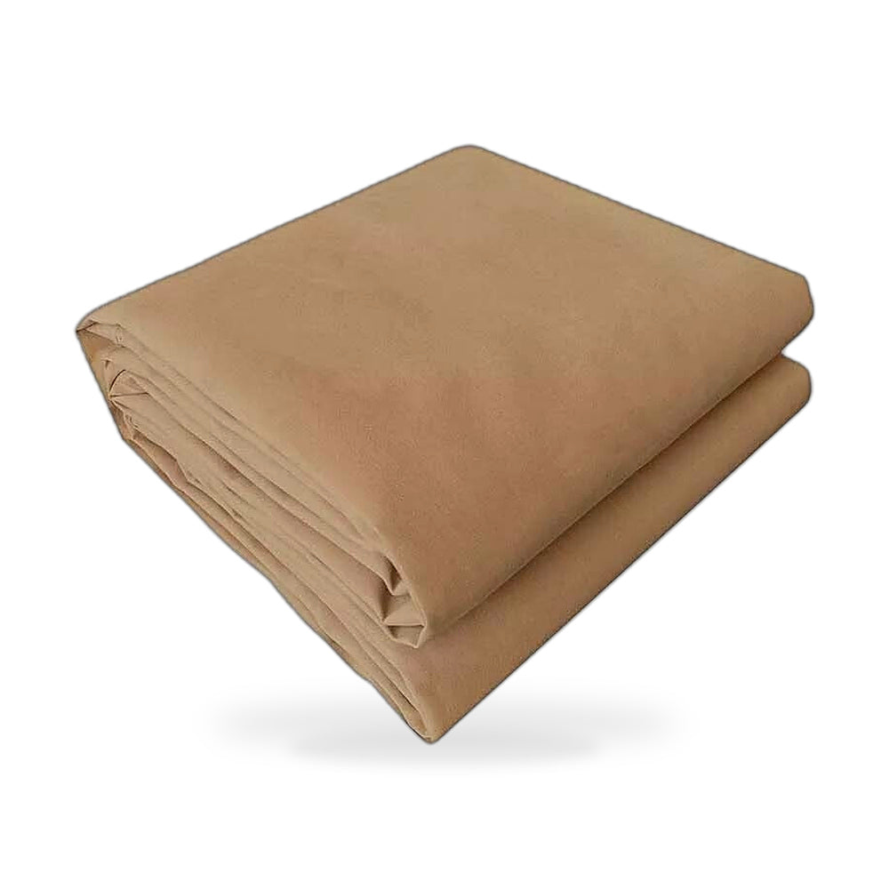 400x500cm Heavy Duty Tan Canvas Tarp Tarpaulin Waterproof UV Resistant Durable - ZT2