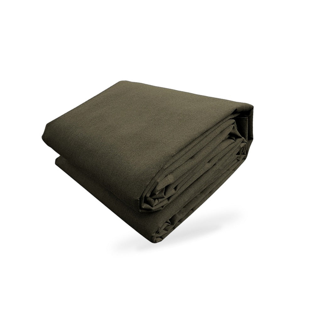 200cmx400cm Heavy Duty Olive Drab Canvas Tarp Tarpaulin Waterproof UV Resistant - BD4