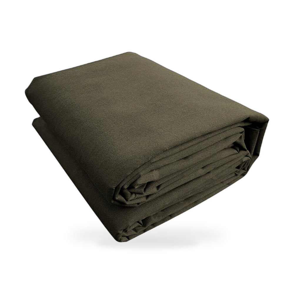 200cmx400cm Heavy Duty Olive Drab Canvas Tarp Tarpaulin Waterproof UV Resistant - ZT3
