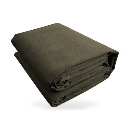 200cmx400cm Heavy Duty Olive Drab Canvas Tarp Tarpaulin Waterproof UV Resistant - ZT3