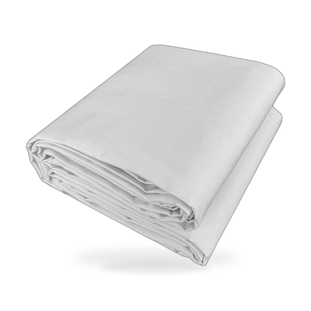 Heavy Duty White Canvas Tarp 300x400cm Waterproof UV Resistant Suitable for - ZT3