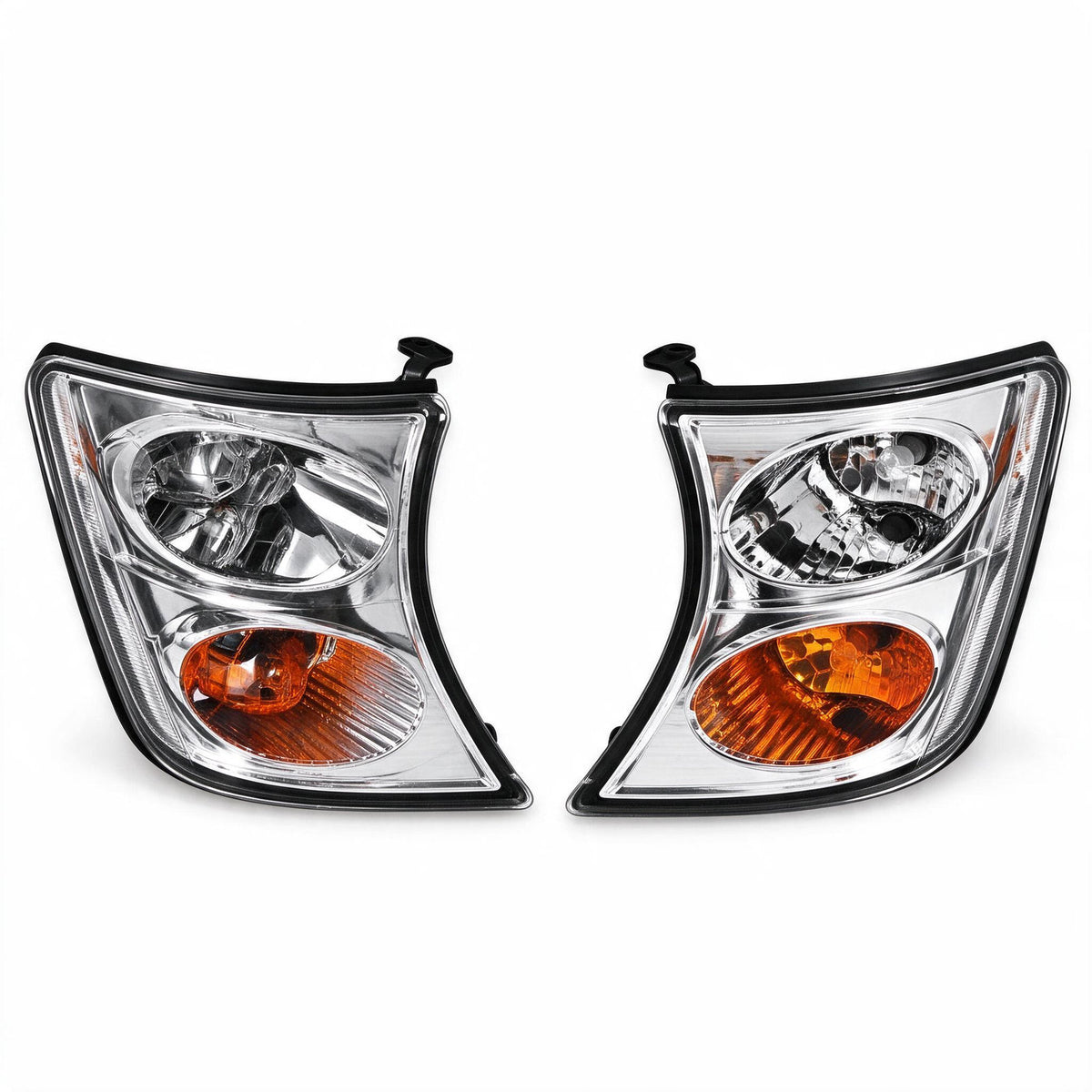 Corner Lamp Chrome Set Suitable for Toyota Hiace Quantum Regius 2005-2019 - ZT2