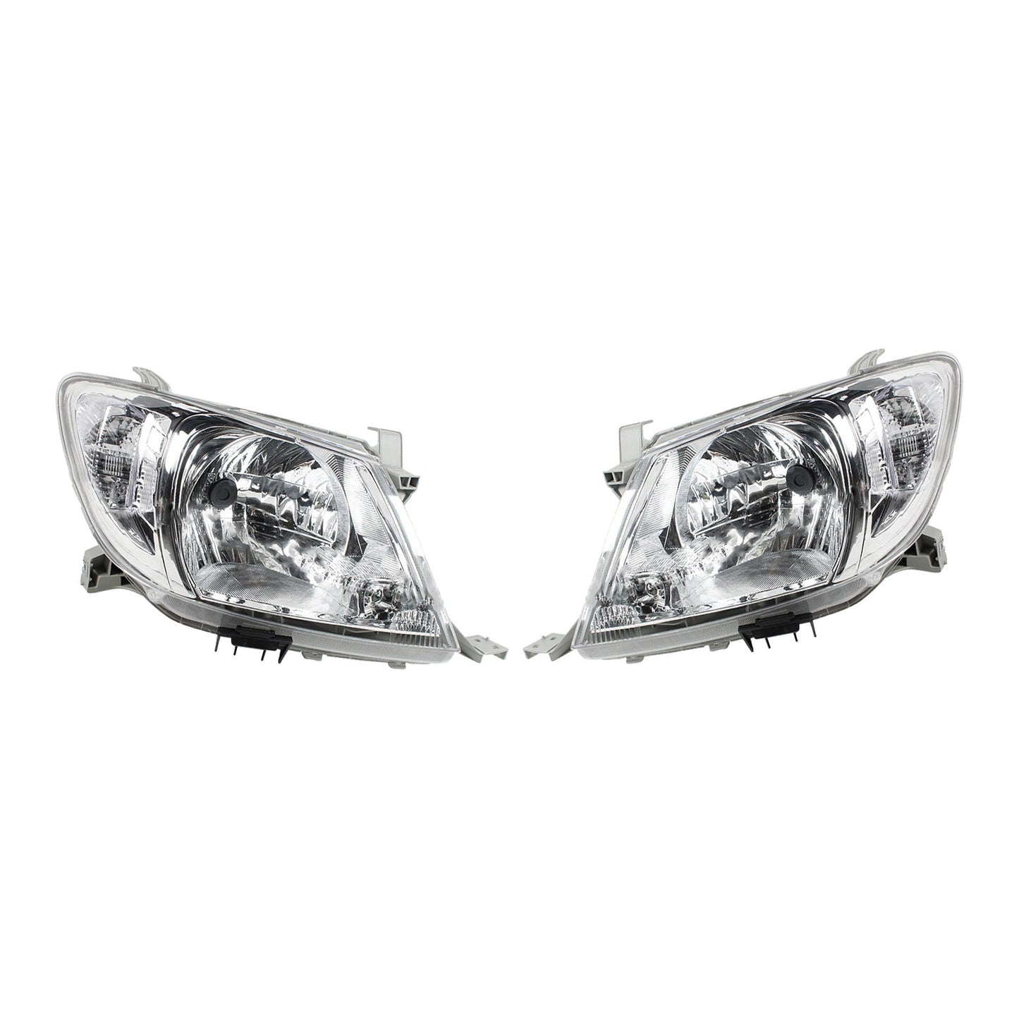 Pair of Left & Right Headlight Lamps Suitable For Toyota Hilux 2WD / 4WD 2008-2012