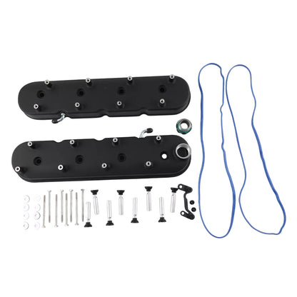 Cast Aluminium Valve Cover with Coil Mounts Suitable for LS LS1 LS2 LS3 LS6 LS7 Engine Valve Cover Black