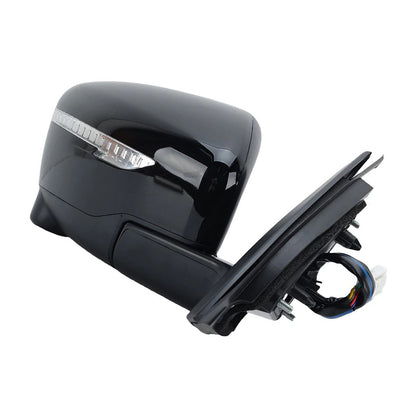 Right Gloss Black 13Pin Mirror with Camera Suitable for Nissan Qashqai J11 14–20.