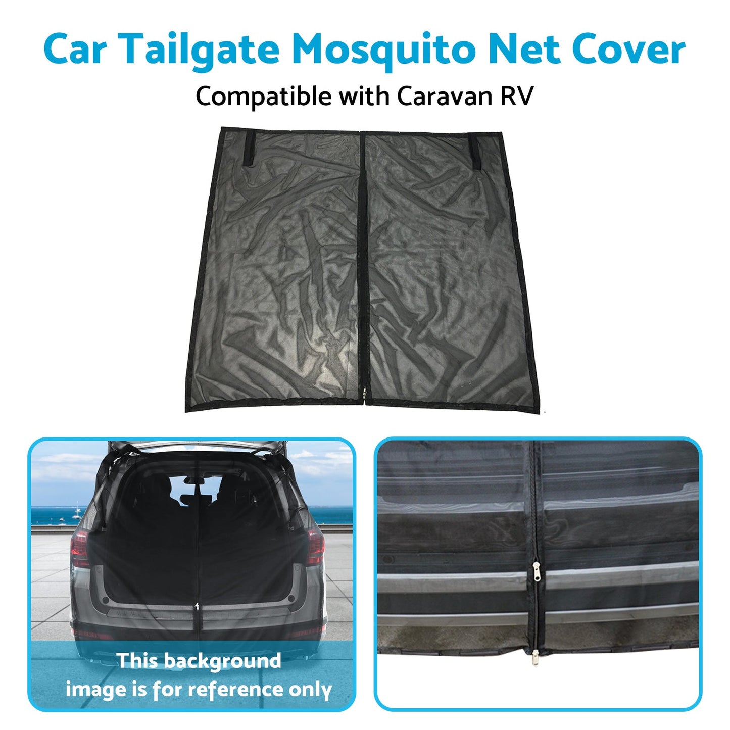 Car Tailgate Mosquito Net Cover Suitable for Caravan RV T4 T5 T6 Motorhome.