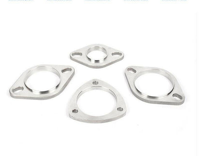 Exhaust Flange Plate Set 304 Stainless Steel 2.5in 63mm 3 Bolt Suitable For Universal Applications.