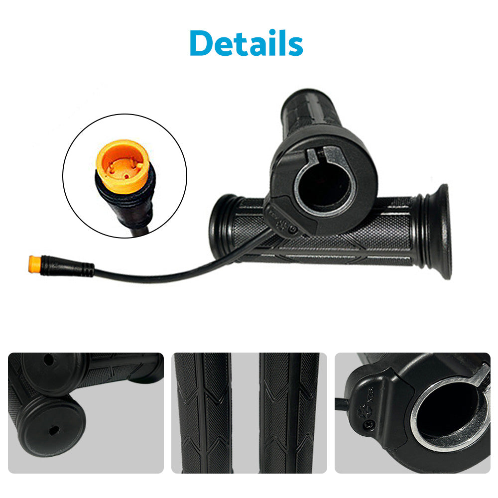 Full Twist Throttle Electric Bike Ebike Right Hand 3Pin Bike Grip Twist Throttle
